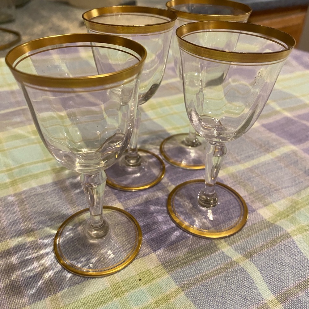 Crown Crystal Cape Cod Cordial Glass Set of 4